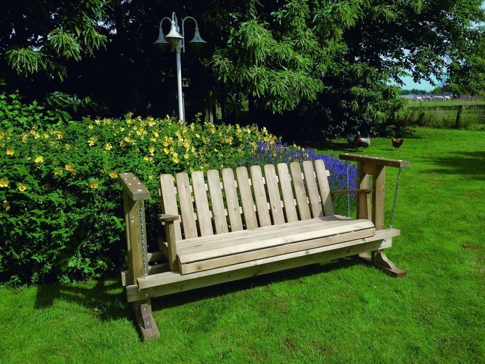 Vrijstaande schommelbank